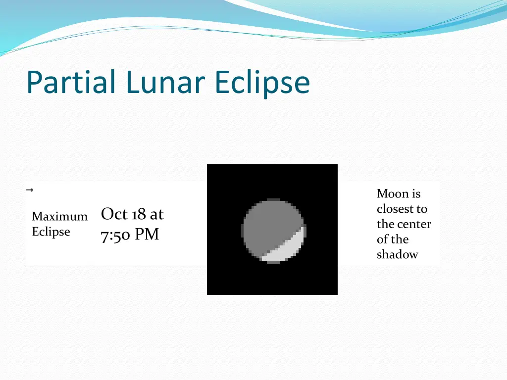 partial lunar eclipse