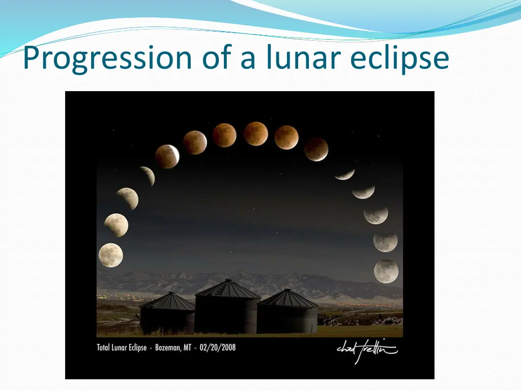 progression of a lunar eclipse