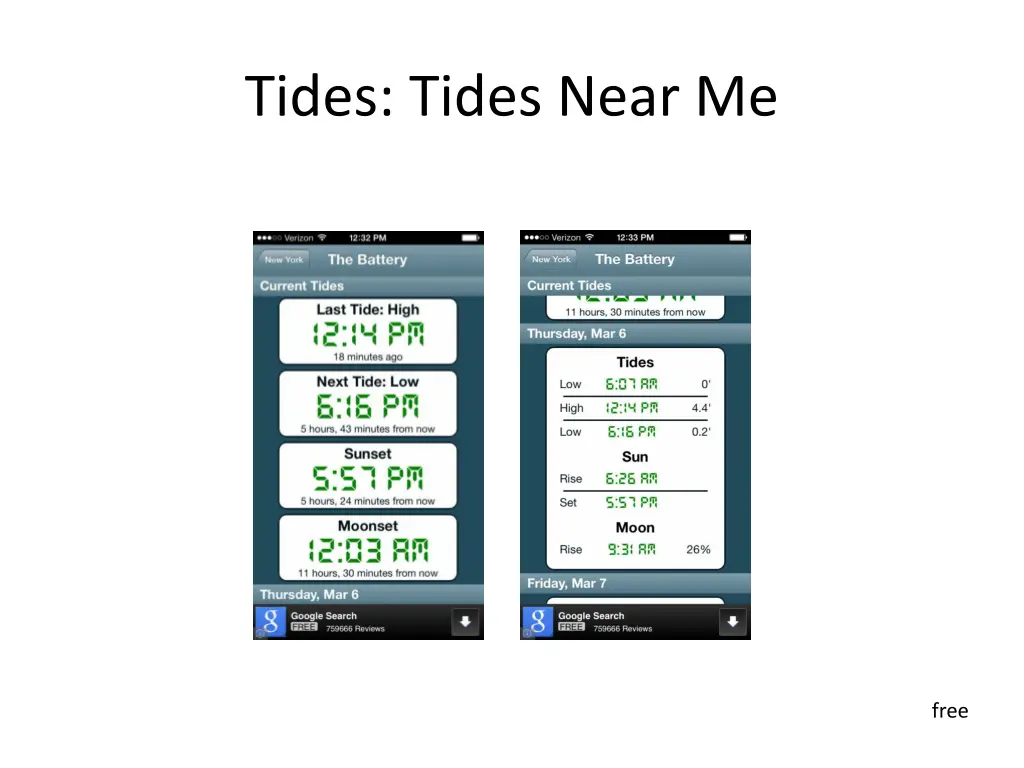 tides tides near me