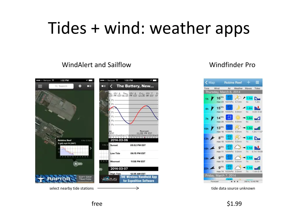 tides wind weather apps