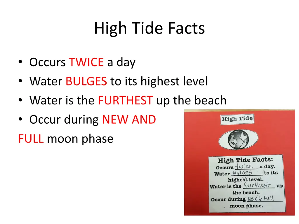 high tide facts