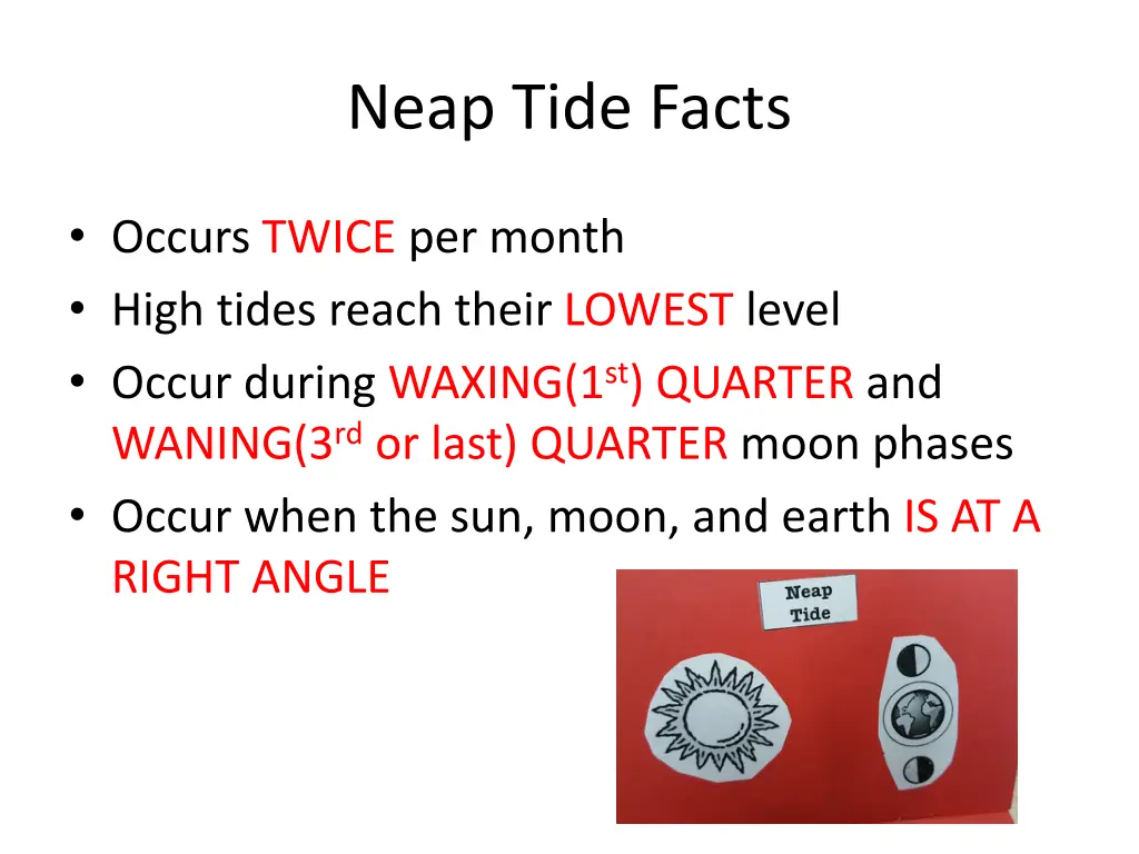 neap tide facts