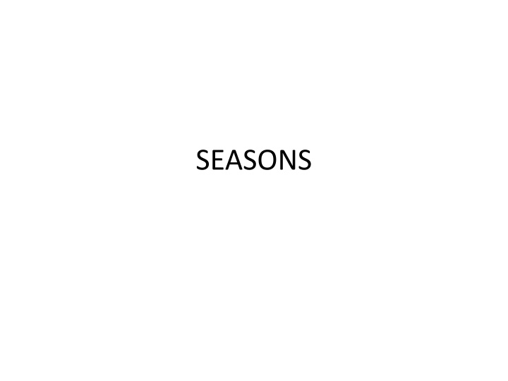 seasons