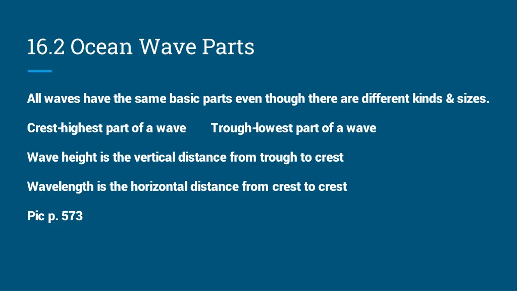 16 2 ocean wave parts