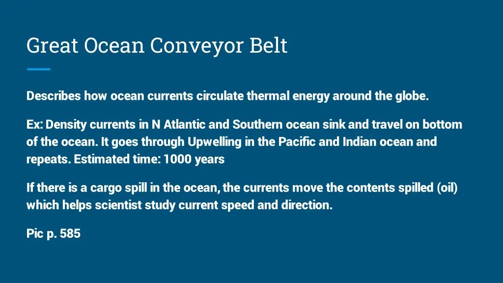 great ocean conveyor belt