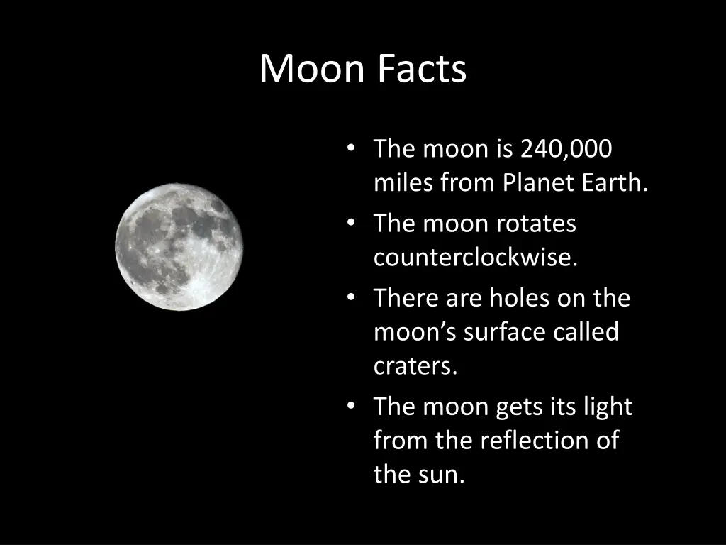 moon facts