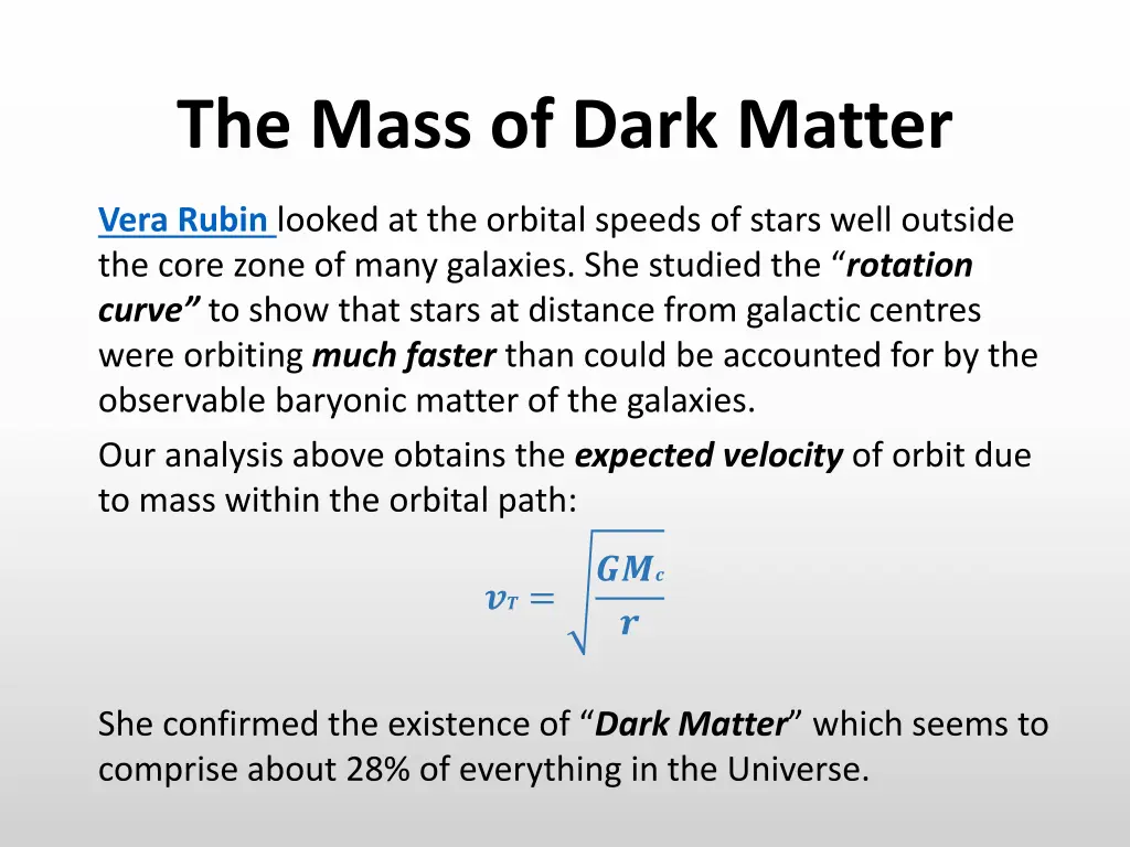 the mass of dark matter