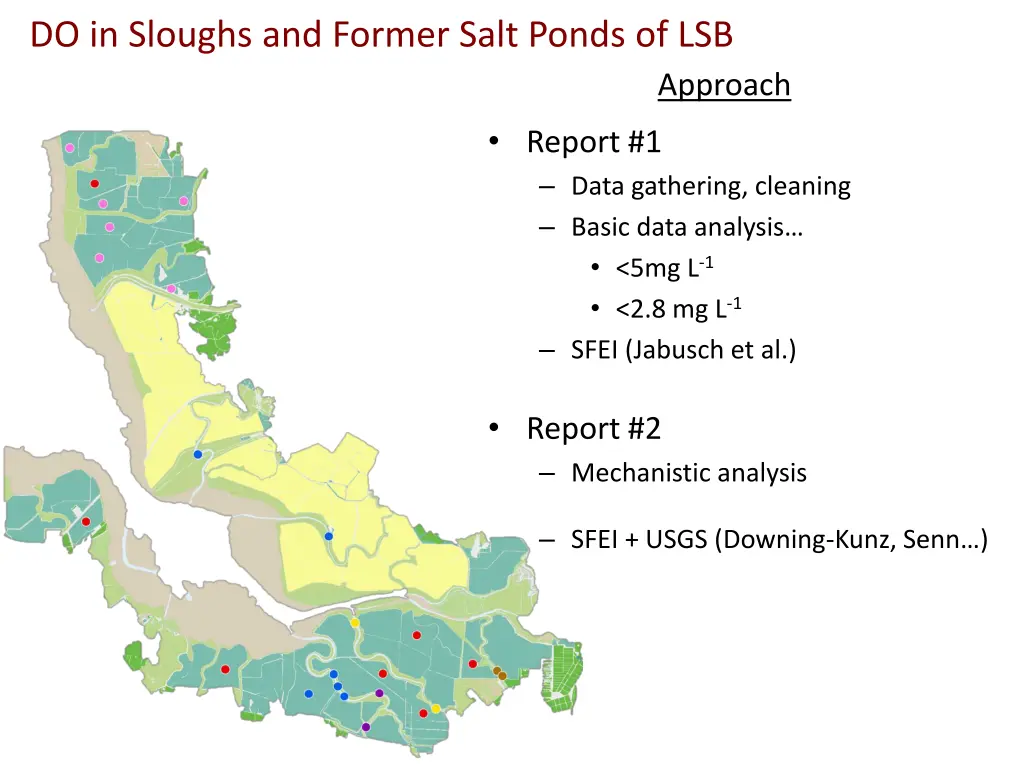 do in sloughs and former salt ponds of lsb 1