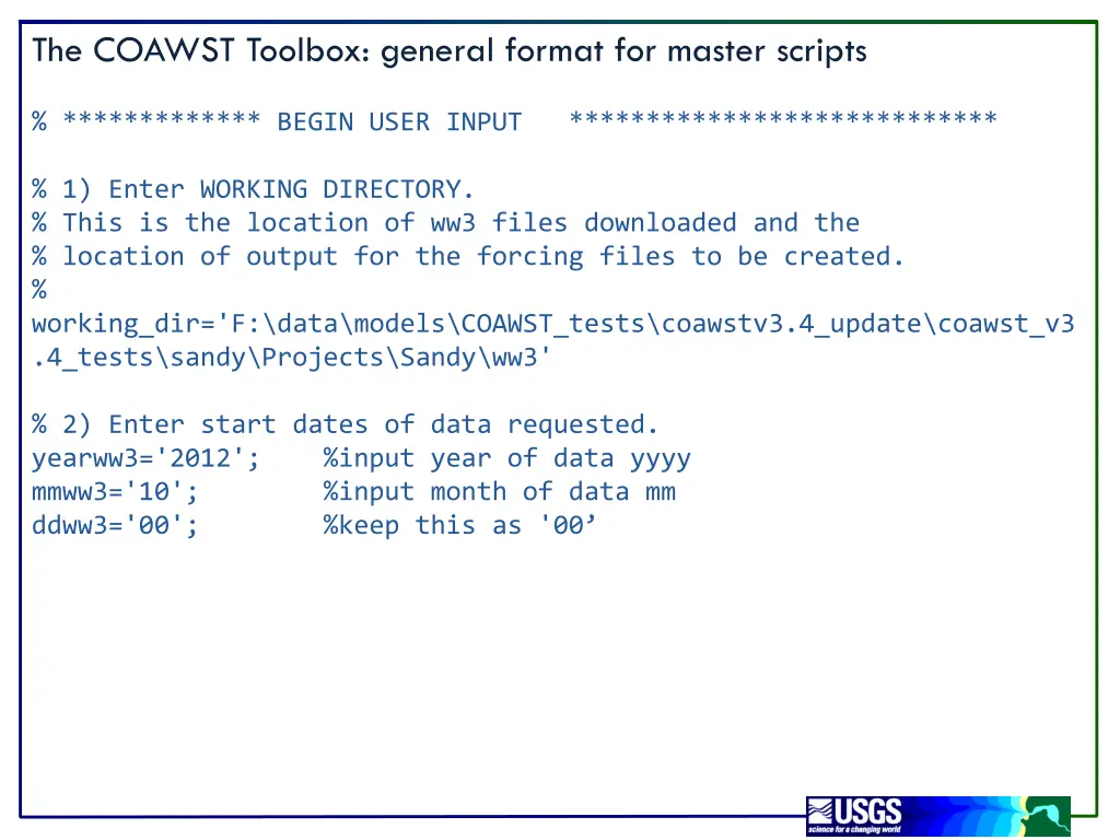 the coawst toolbox general format for master 1