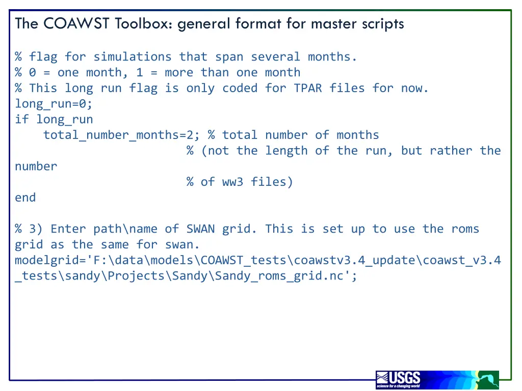 the coawst toolbox general format for master 2