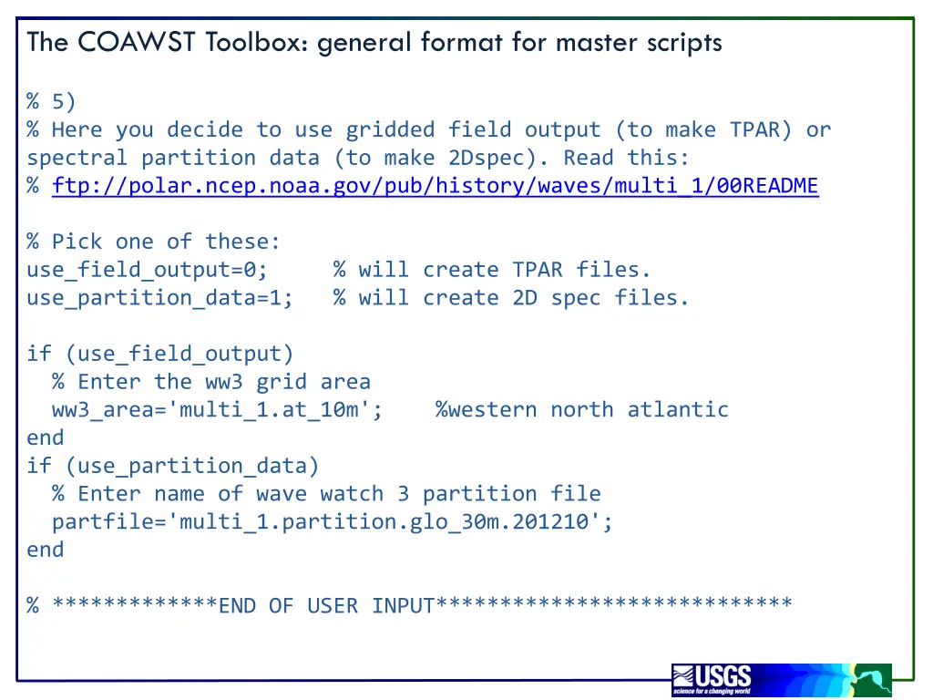 the coawst toolbox general format for master 3