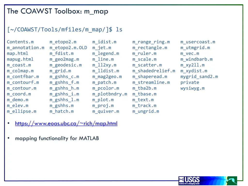 the coawst toolbox m map