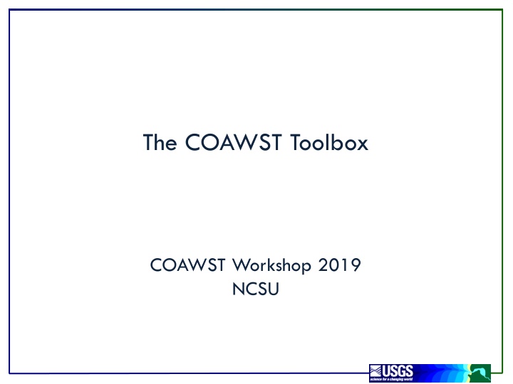 the coawst toolbox