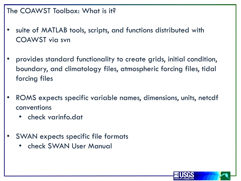 the coawst toolbox what is it