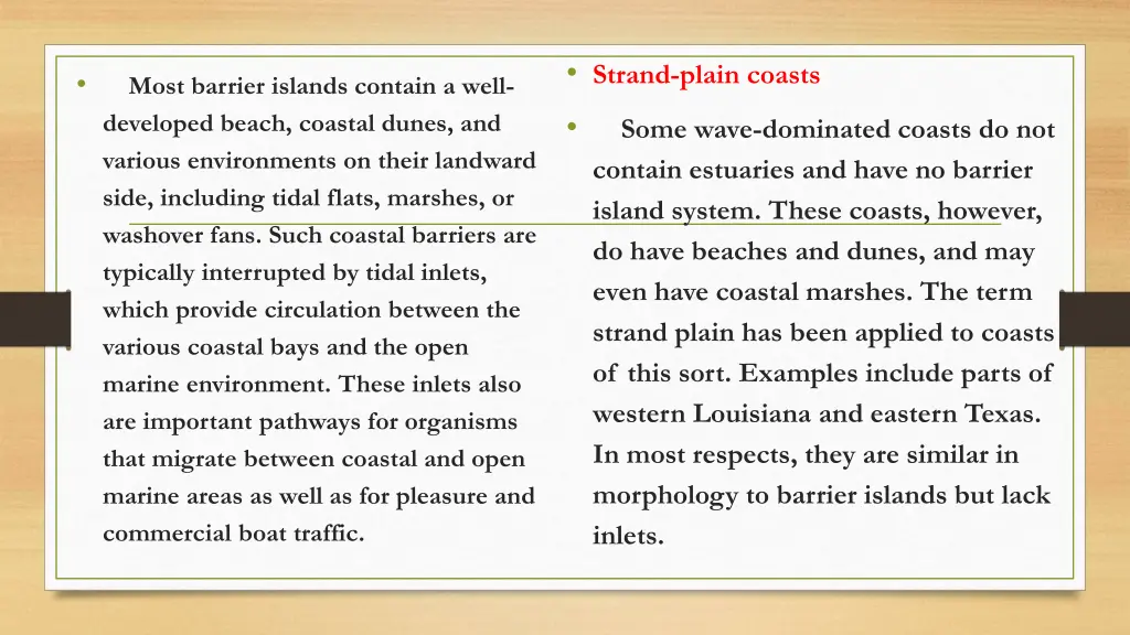 strand plain coasts