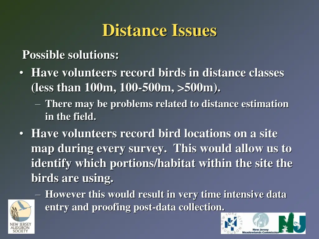 distance issues 1