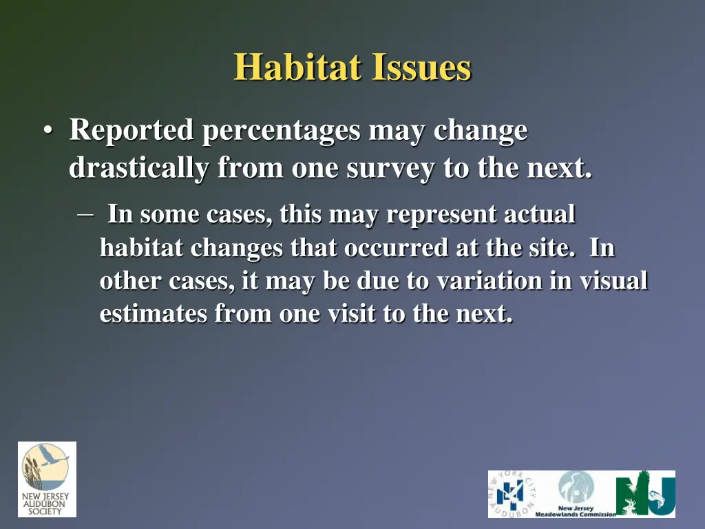 habitat issues