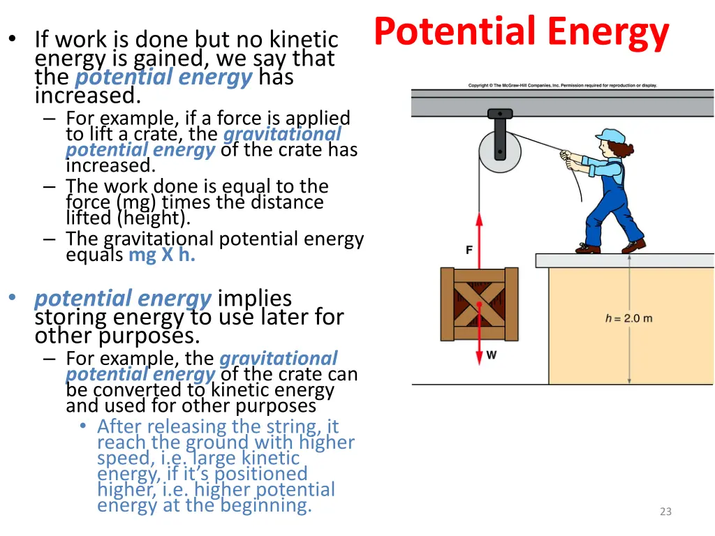 potential energy