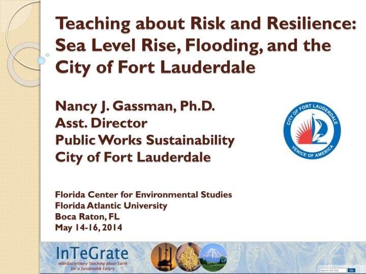 teaching about risk and resilience sea level rise