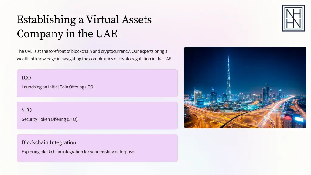 establishing a virtual assets company in the uae