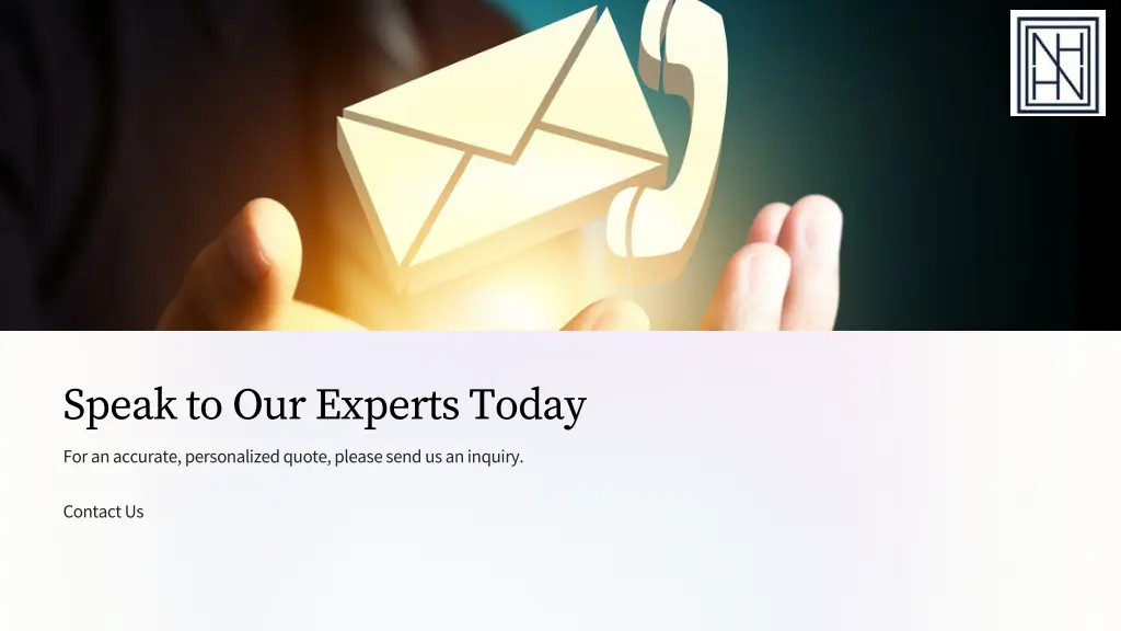 speak to our experts today