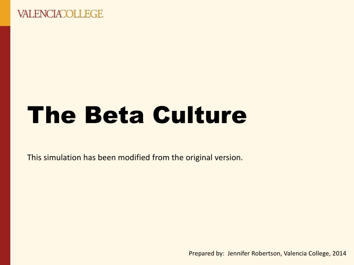 the beta culture