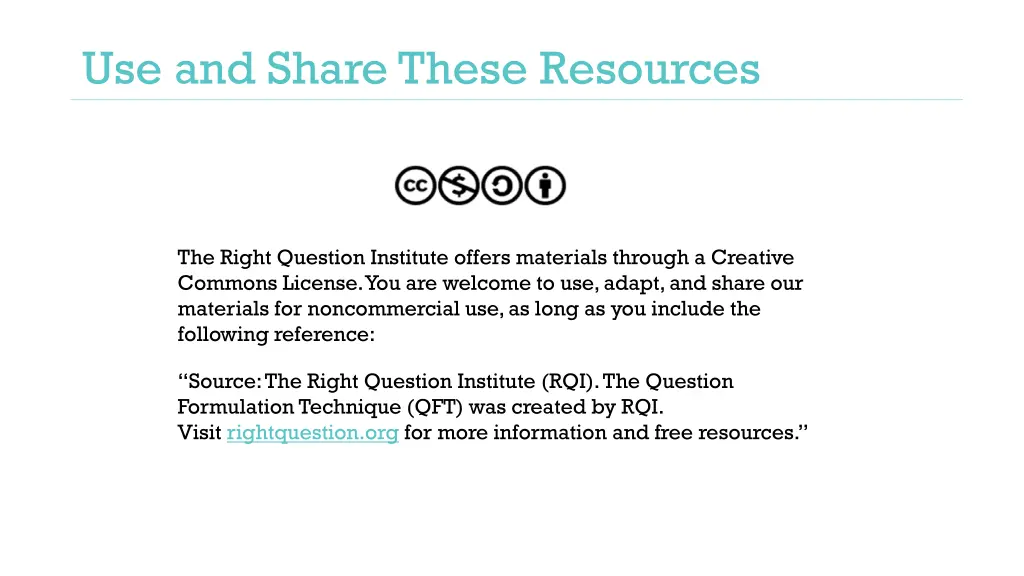 use and share these resources