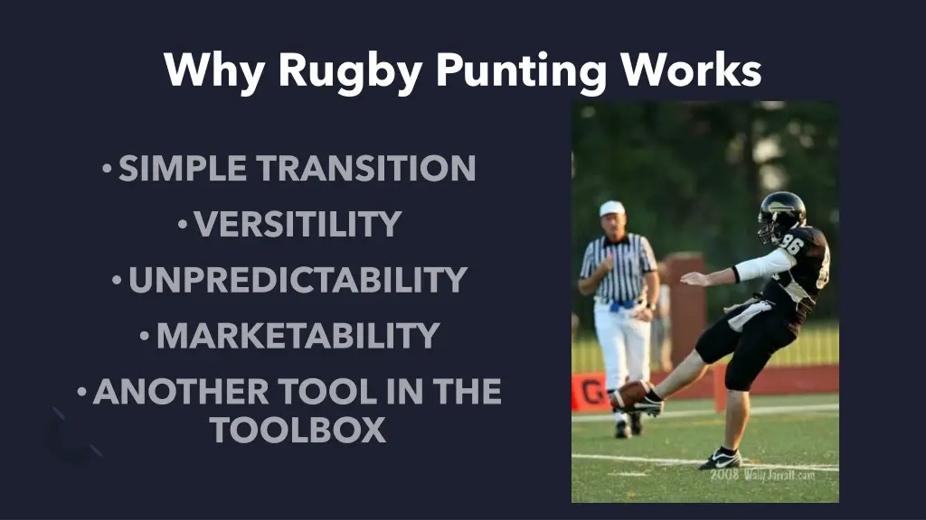 why rugby punting works