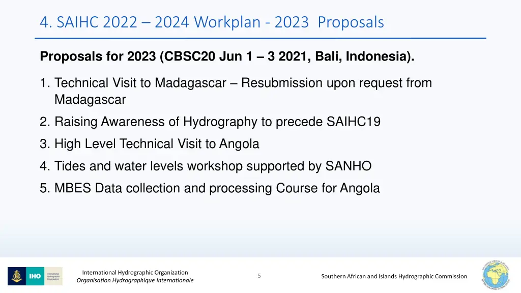 4 saihc 2022 2024 workplan 2023 proposals