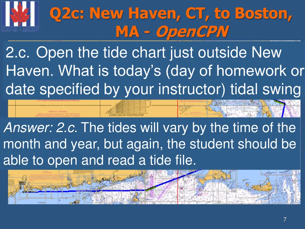 q2c new haven ct to boston ma opencpn 2 c open