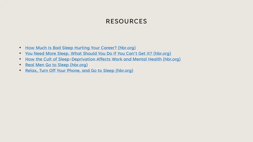 resources