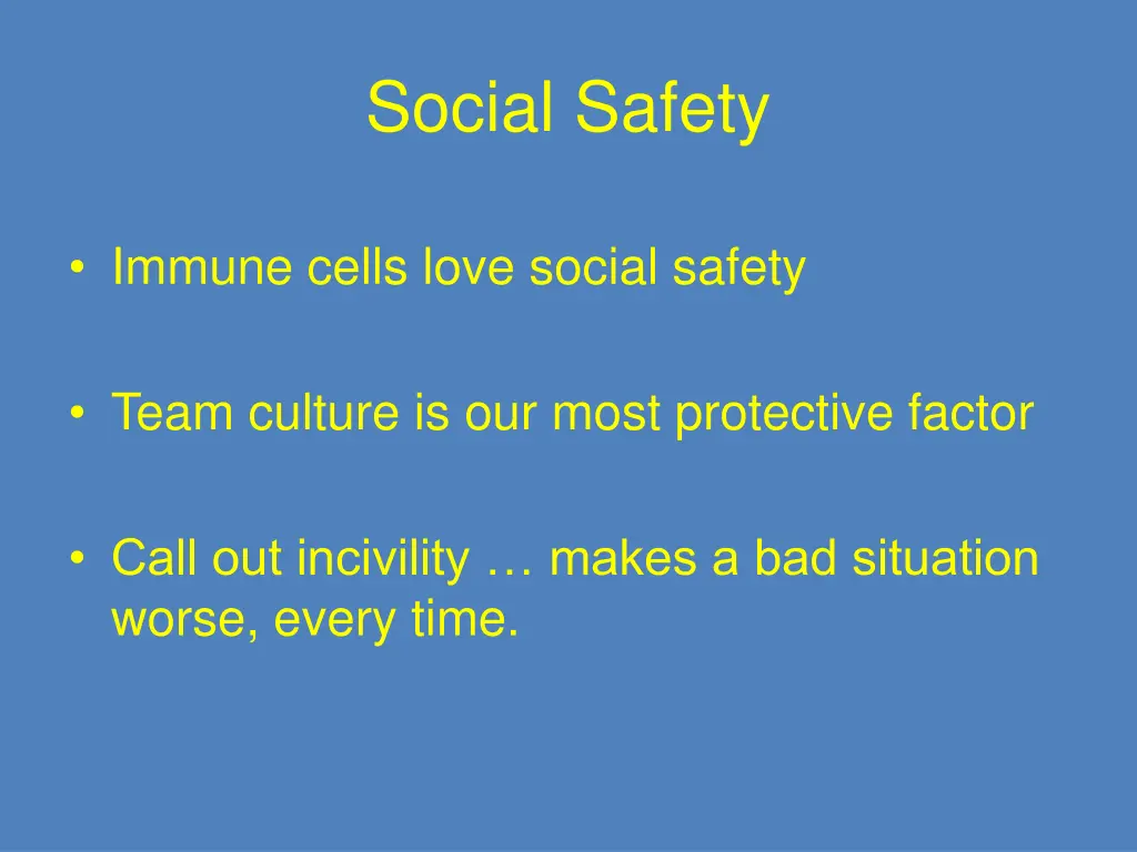 social safety