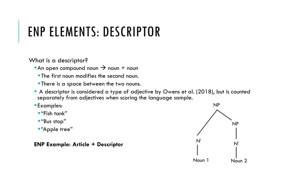 enp elements descriptor