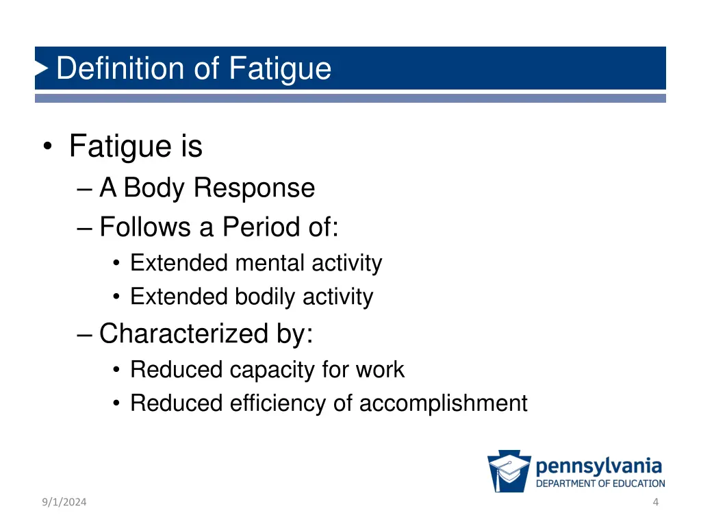 definition of fatigue