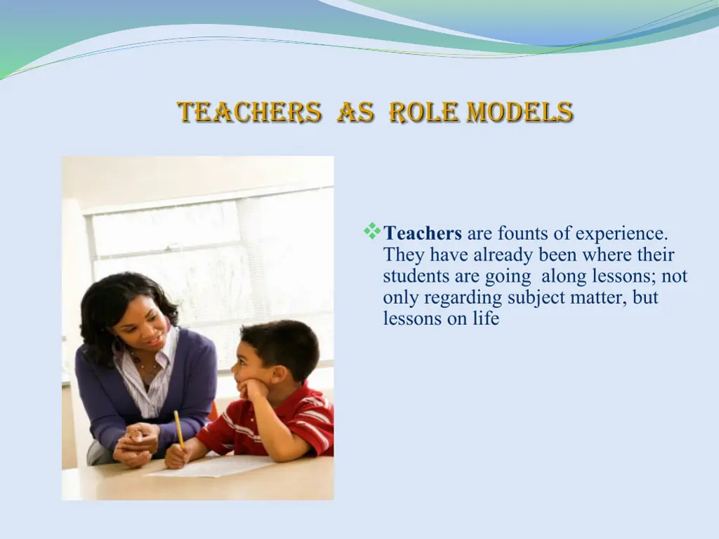 teachers as role models