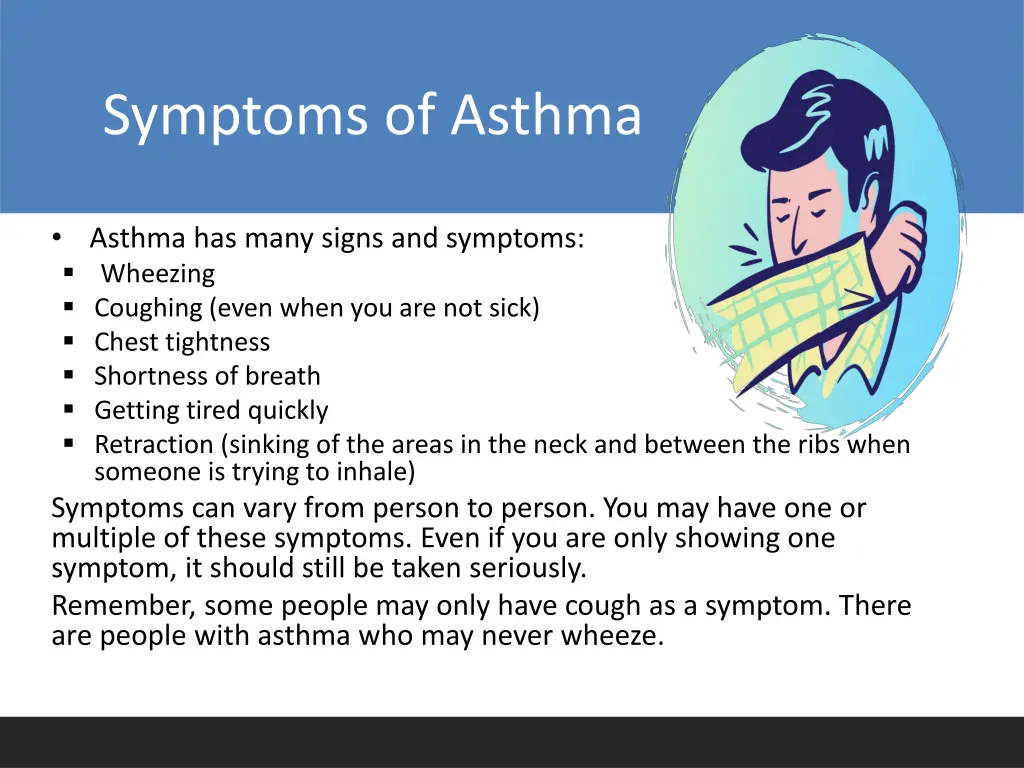 symptoms of asthma