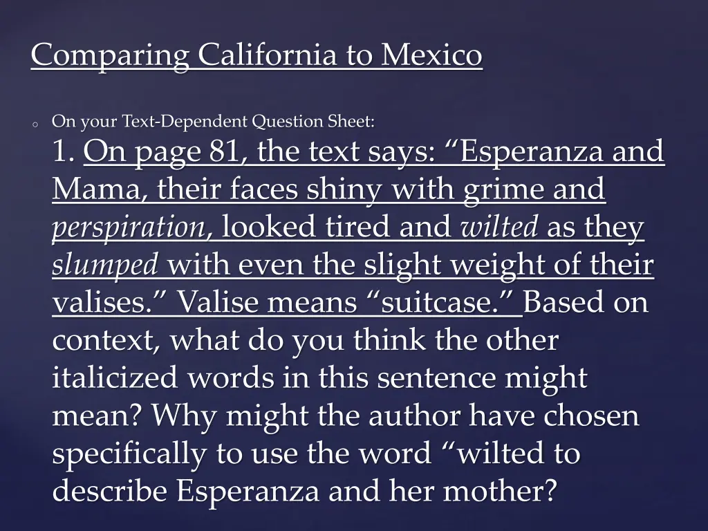 comparing california to mexico 1