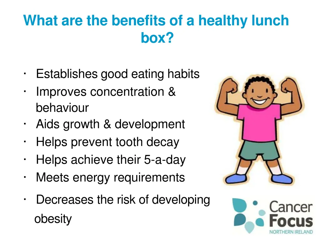 what are the benefits of a healthy lunch box