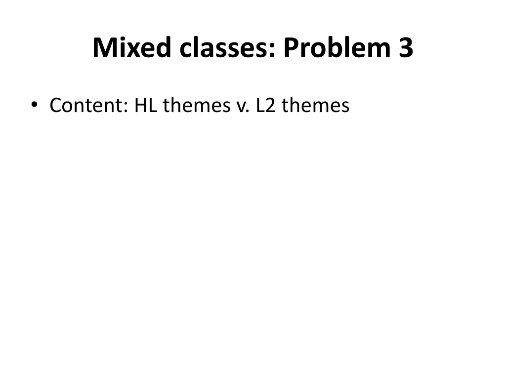 mixed classes problem 3