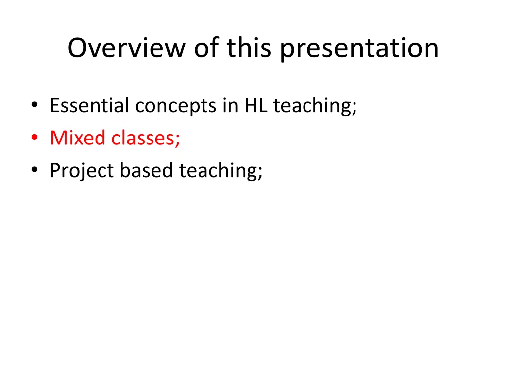 overview of this presentation 2