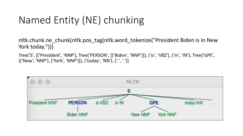 named entity ne chunking 1