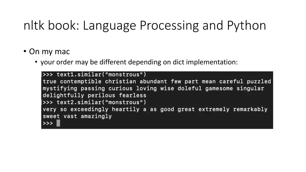 nltk book language processing and python 3