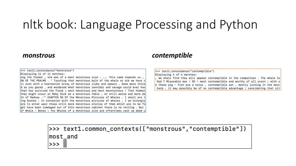 nltk book language processing and python 4