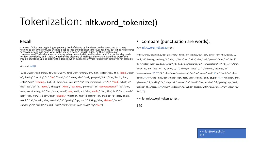 tokenization nltk word tokenize