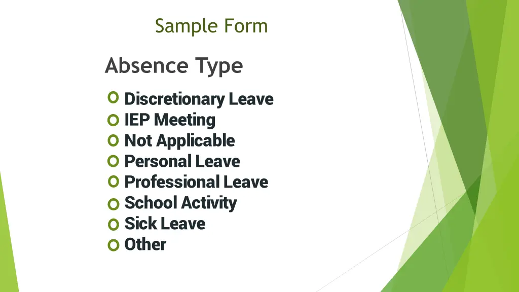 sample form 1