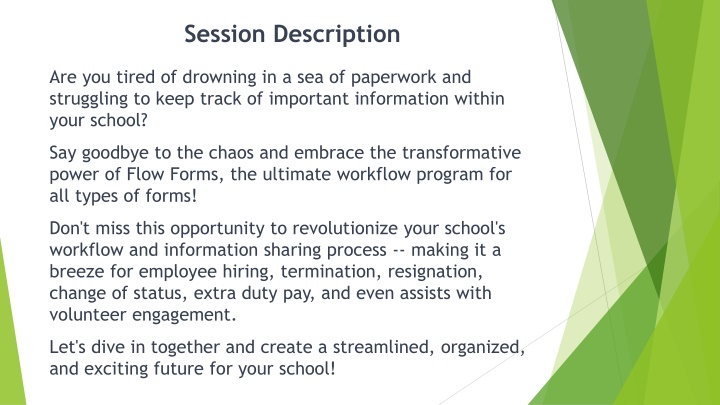 session description