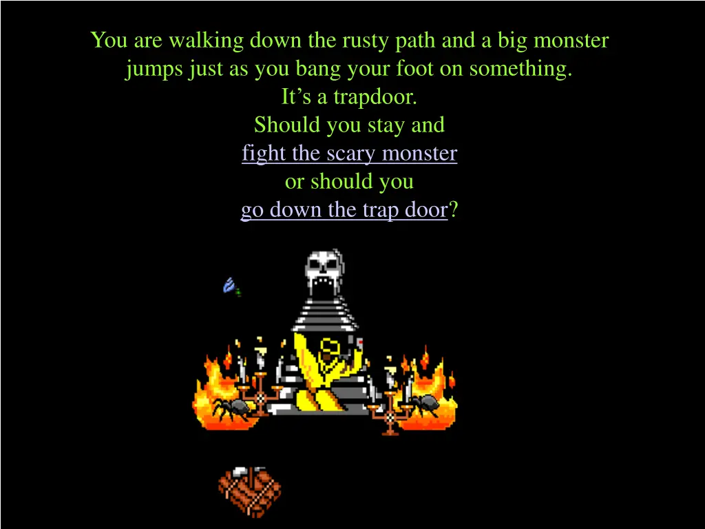 you are walking down the rusty path