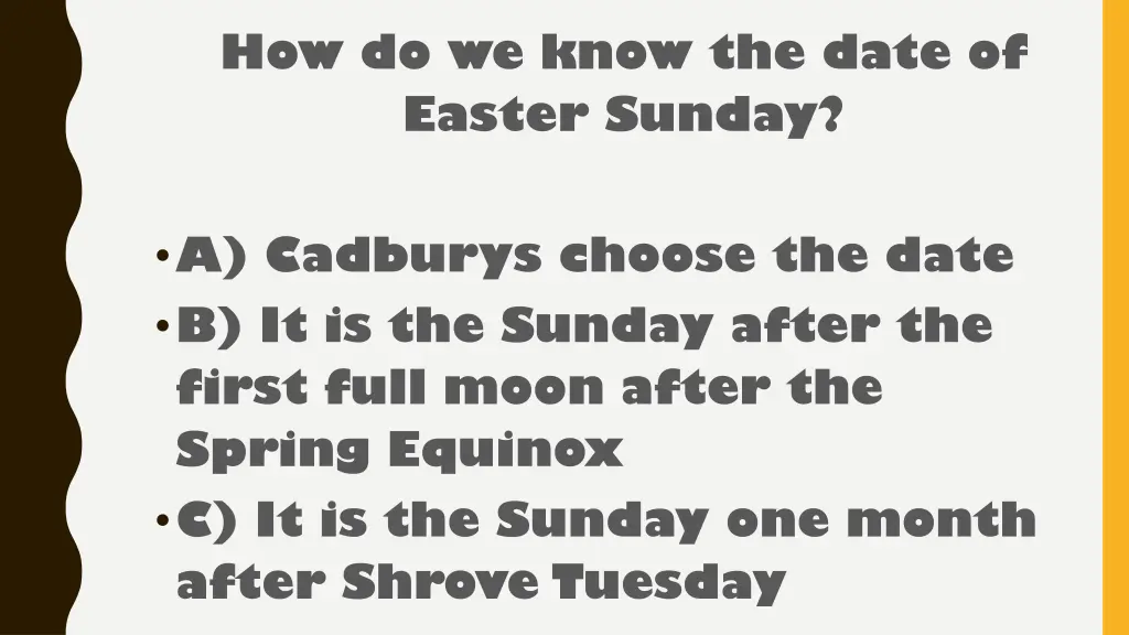 how do we know the date of easter sunday