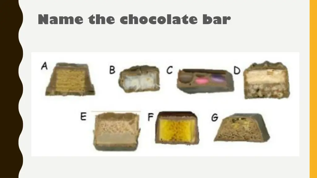 name the chocolate bar