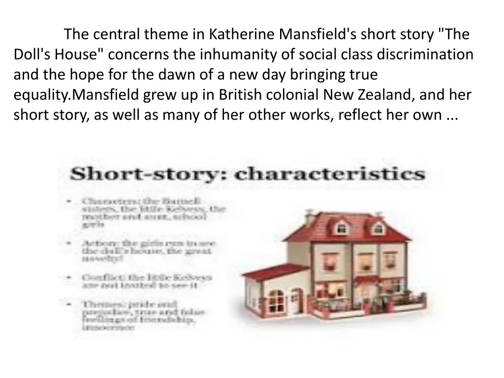 the central theme in katherine mansfield s short